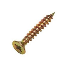 Саморез универсальный 6,0х60,потай,желтый,цинк