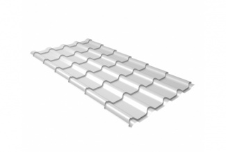 Металлочерепица Grand Line Kamea 0,5 Satin RAL9003 (белый), покрытие сатин