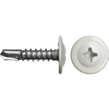 Саморез с прессшайбой 4,2х16, со сверлом, RAL 9003