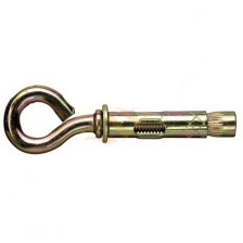 Анкерный болт с крюком М10х12х70, желтый цинк