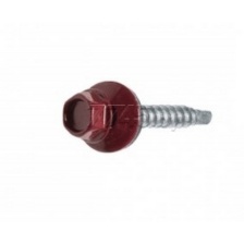 Саморез кровельный 4,8х70,с шайбой,RAL3009