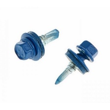 Саморез кровельный 5,5х19,с шайбой,RAL5005