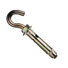 Анкерный болт с крюком М6х8х40, желтый цинк