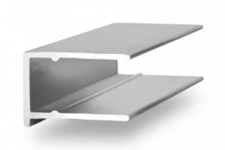 Профиль торцевой алюминиевый F 8 мм, 6 м