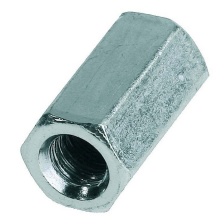 Гайка удлиняющая, переходная М6, цинк, DIN 6334