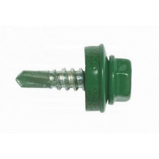 Саморез кровельный 5,5х19,с шайбой,RAL6002