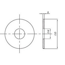 Шайба увеличенная ф14, оцинк