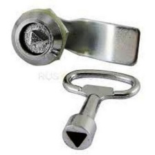 Замок для распределительного щитка (треугольный ключ) 9мм