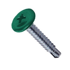 Саморез с прессшайбой 4,2х16, со сверлом, RAL 6005