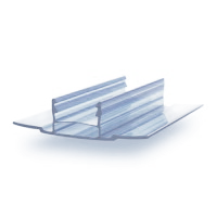 Профиль соединительный база НСР 16-25 мм, прозрачный, 6 м фото 2