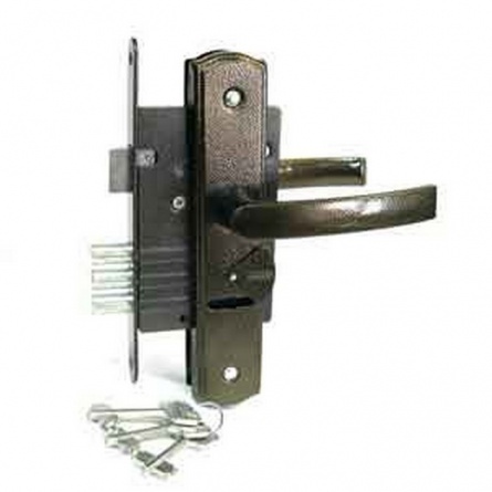 Замок врезной Строммашина ЗВ9-4-4-1-15 (коричневый) (Беларусь) фото 1