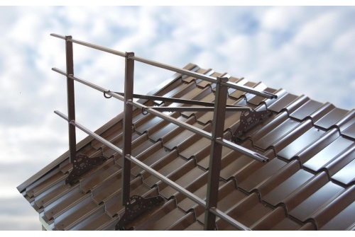 Ограждение кровельное Grand Line 1,2х3 RAL 6005 фото 1