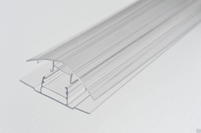 Профиль соединительный база НСР 16-25 мм, прозрачный, 6 м фото 1