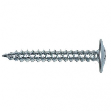 Саморез с прессшайбой 4,2х76, острый, цинк фото 1
