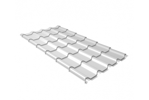 Металлочерепица Grand Line Kamea 0,5 Satin RAL9003 (белый), покрытие сатин фото 1