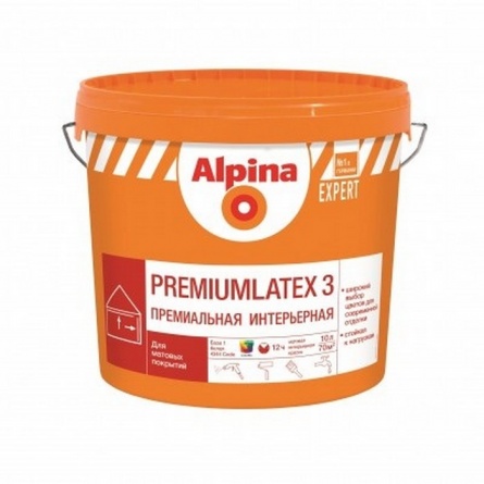 Краска ВД-АК Alpina EXPERT Premiumlatex 7 Atlantic AT4 (10л) фото 1