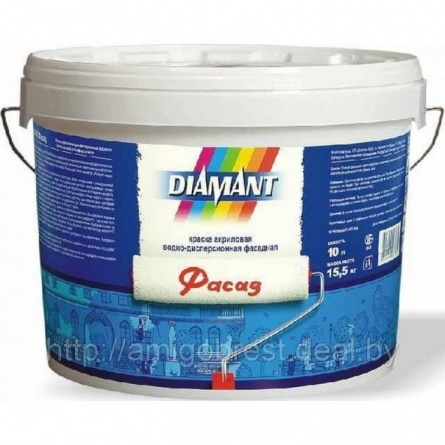 Краска акриловая в/д Diamant Фасад Lanzarote LN5(10л) фото 1