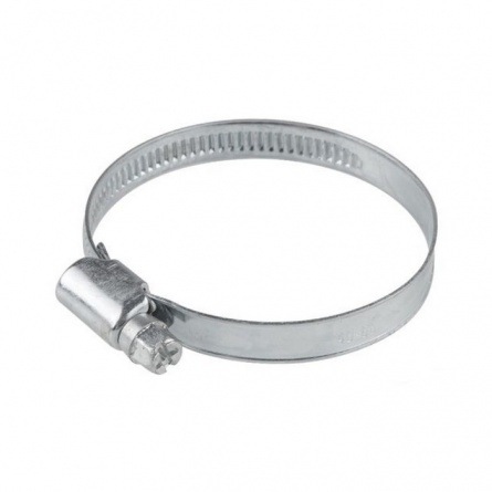 Хомут червячный, цинк 30-45мм, шир.9мм фото 1