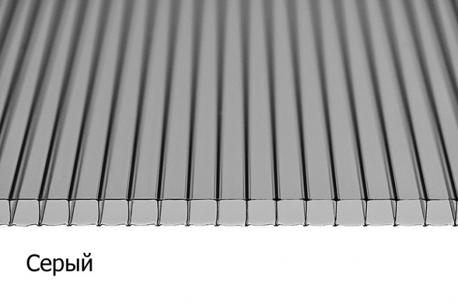 Поликарбонат сотовый 2100*6000мм, 4 мм, цветной, стандартный (0,6 кг. на м.кв.) фото 4