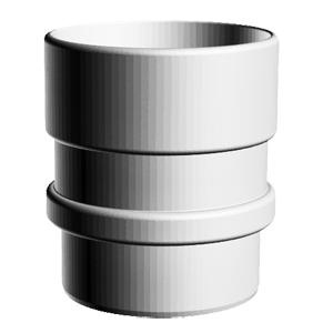 Муфта соединительная Lux D=100 DOCKE (Шоколад) пвх фото 1