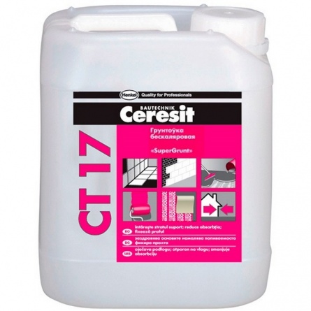 Грунтовка (концентрат) Ceresit/СТ17/ бесцветная, 5 л фото 1
