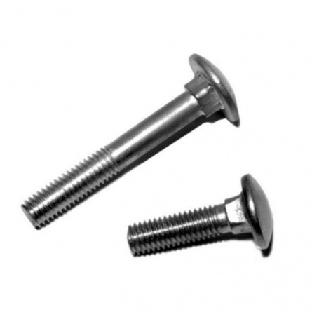 Болт мебельный М8х80, цинк, DIN 603 фото 1