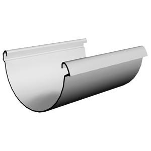 Желоб водосточный Lux D=141 L=3000 DOCKE (Пломбир) пвх фото 1