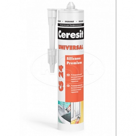 Герметик силиконовый универсальный прозрачный, 280мл Ceresit фото 2