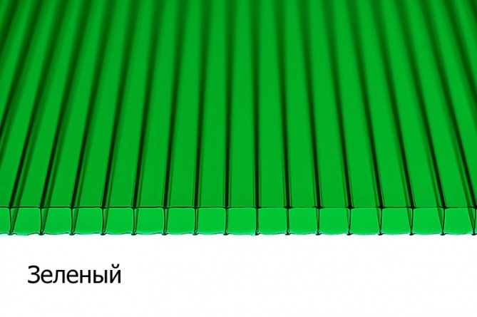 Поликарбонат сотовый 2100*6000мм, 6мм, цветной, облегченный (0,86 кг. на м.кв.) фото 2