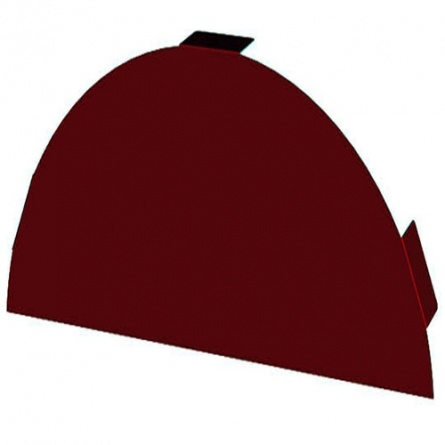 Заглушка конька круглого плоская 0,45-Пэ фото 1