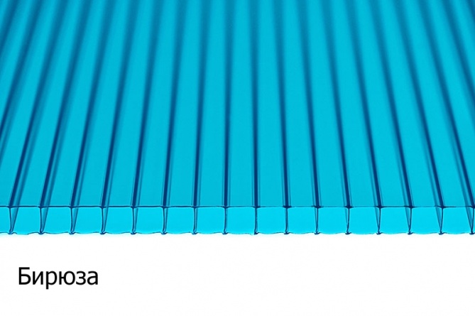 Поликарбонат сотовый 2100*6000мм, 4 мм, цветной, усиленный (0,7 кг. на м.кв.) фото 4