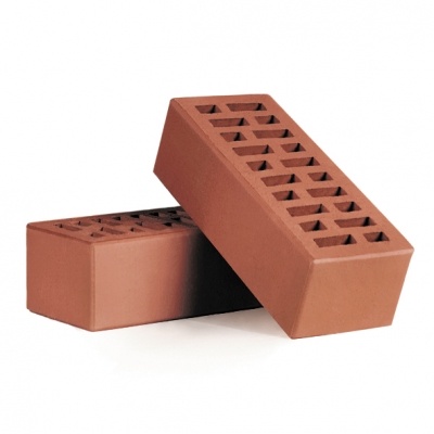 Кирпич лицевой пустотелый утолщенный КЛПУ-150 тёмно-красный фото 1