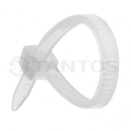 Хомут 2,5х100 нейлон 6,6, белый (100шт)/Польша/ фото 1