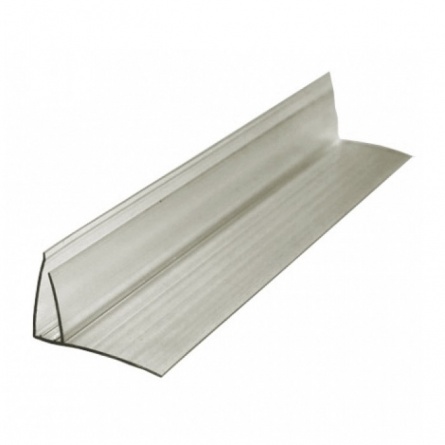 Профиль пристенный 16 мм, прозрачный, 6 м фото 1