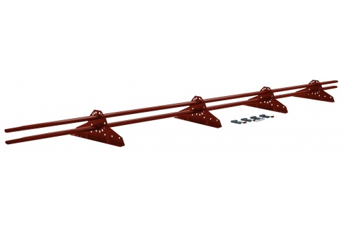 Снегозадержатель NEW трубчатый Grand Line RAL 3009 3м фото 1