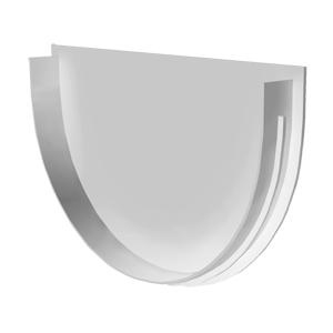 Заглушка воронки D=120 PREMIUM DOCKE (Пломбир) пвх фото 1