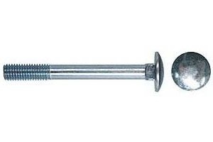 Болт мебельный М6х60, цинк, DIN 603 фото 1