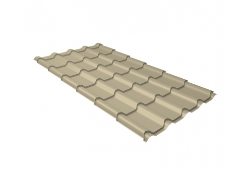 Металлочерепица Grand Line Kamea 0,5 Satin RAL 1015 (светлая слоновая кость) фото 1