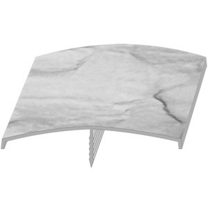 Бордюр универсальный DOCKE, 112х1000 мм (Белый, Земляной) фото 1