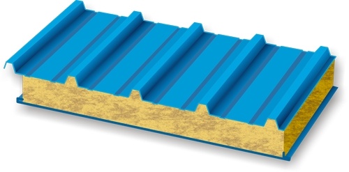 Кровельная сэндвич-панель  1000x120 с минватой (Все цвета) фото 1