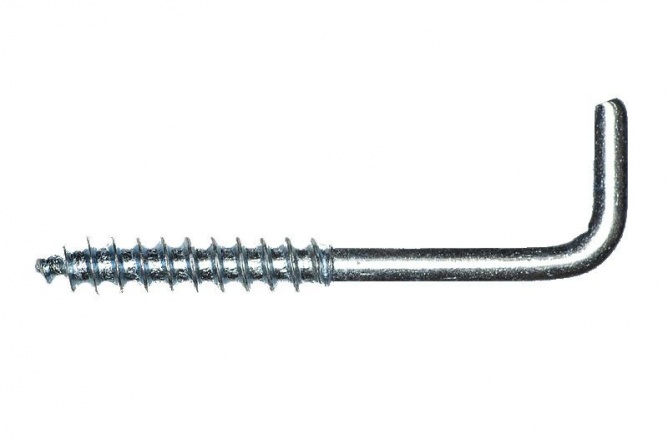 Крючок металлический прямоугольный 10х100 фото 1