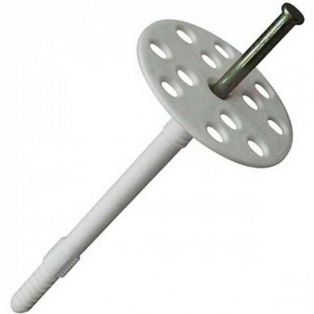 Дюбель для теплоизоляции 10х140 с металл. гвоздем фото 1