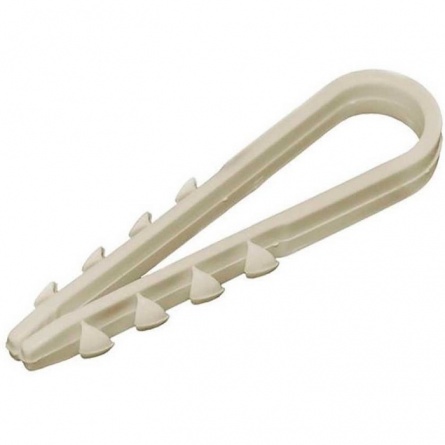 Хомут (обойма) 100 мм д/дюбеля ПВХ темно-корич фото 1