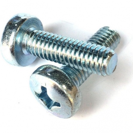 Винт полусфера М4х30, цинк фото 1