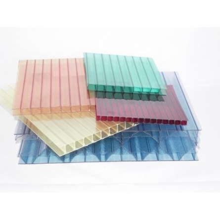 Поликарбонат сотовый 2100*6000мм, 4 мм, цветной, усиленный (0,7 кг. на м.кв.) фото 1