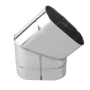 Овальное колено 45° на узкую сторону фото 1