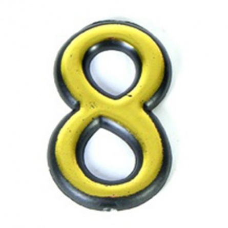 Цифра дверная Аллюр пласт 8 Золото фото 1