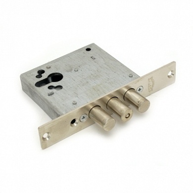 Замок врезной Эльбор 1.01.03.0.0 Лазурит б/о никель под ц/мех б/руч (РФ) фото 1