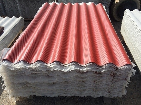 Шифер асбестоцементный красный восьмиволновой 1750*1130, толщиной 5,2 мм фото 1