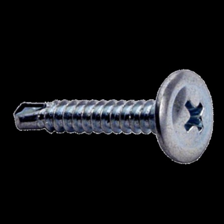 Саморез с прессшайбой 4,2х75, сверло, цинк фото 1